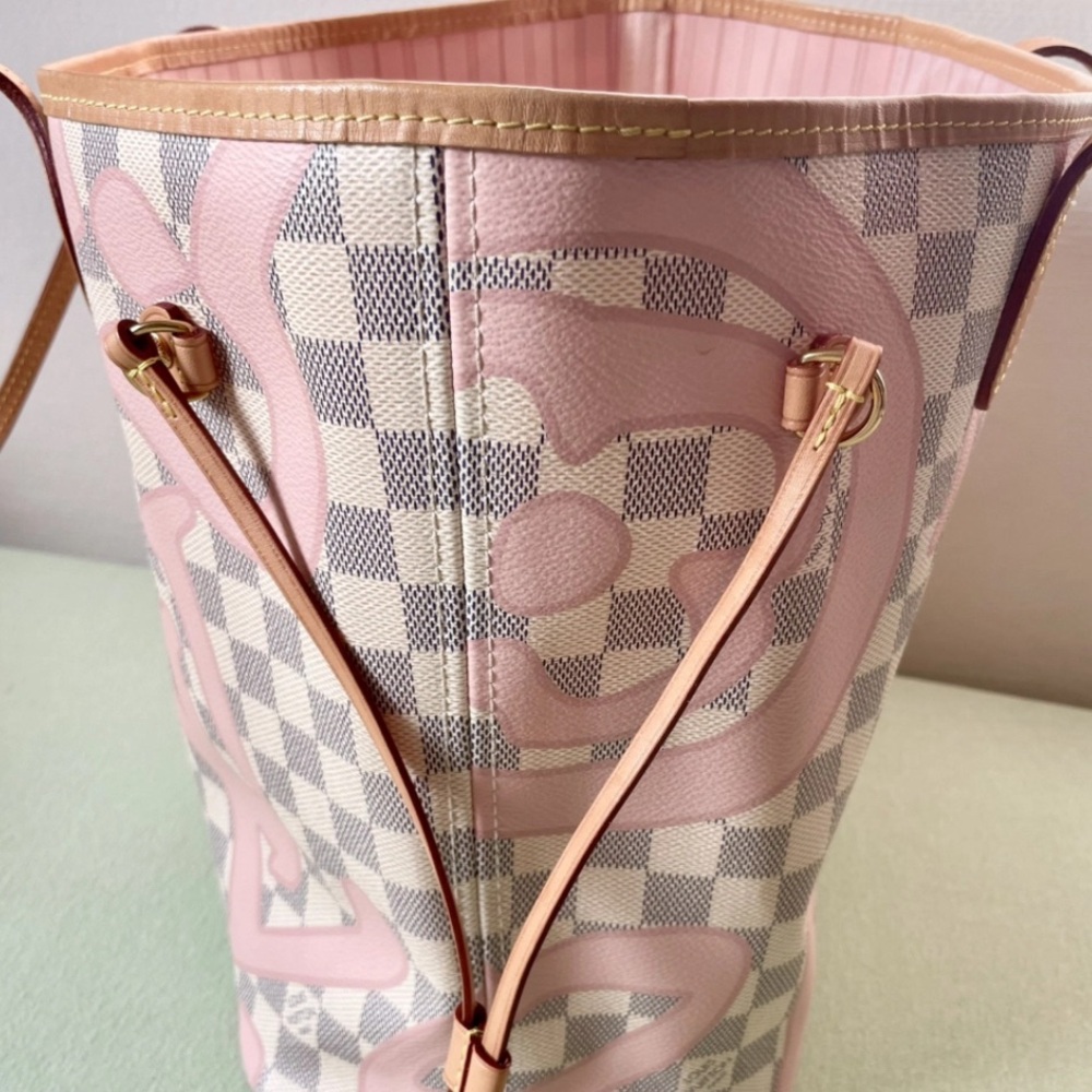 Louis Vuitton Damier Azur tahitienne neverfull mm